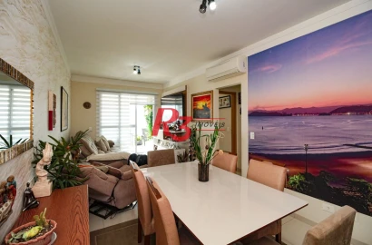 Apartamento à venda, 134 m² por R$ 2.500.000,00 - Gonzaga - Santos/SP