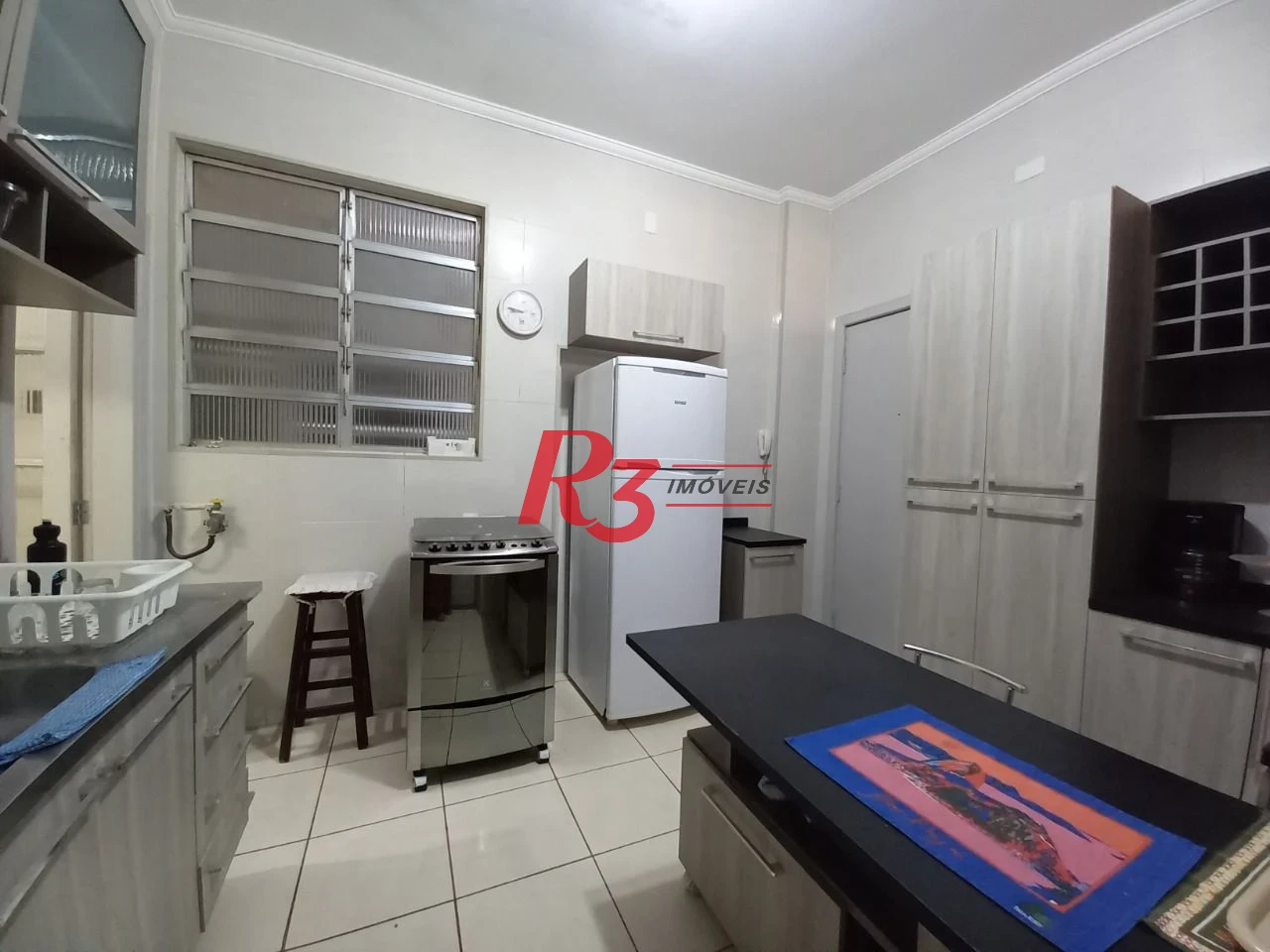 Apartamento com 3 dormitórios à venda, 160 m² por R$ 1.300.000,00 - Aparecida - Santos/SP