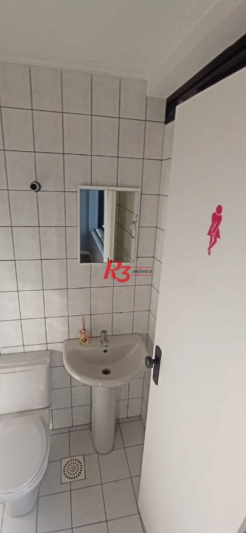 Sala para alugar, 44 m² por R$ 3.000,00/mês - Aparecida - Santos/SP