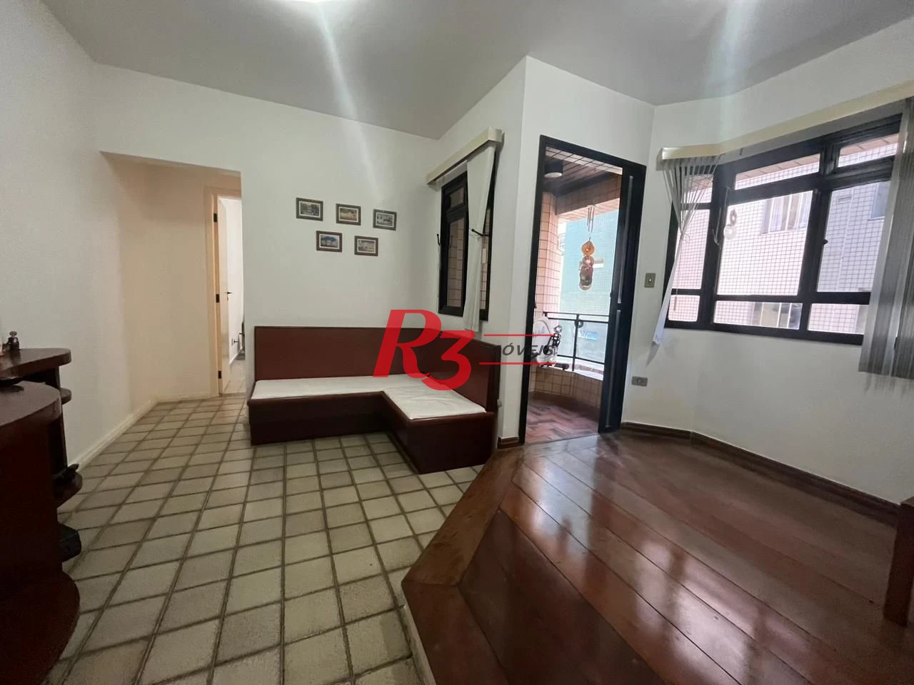 Apartamento com 1 dormitório com Lazer, 1 quadra - Boqueirão - Santos/SP
