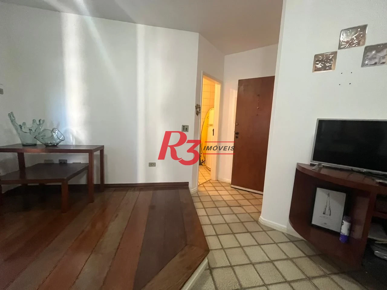 Apartamento com 1 dormitório com Lazer, 1 quadra - Boqueirão - Santos/SP