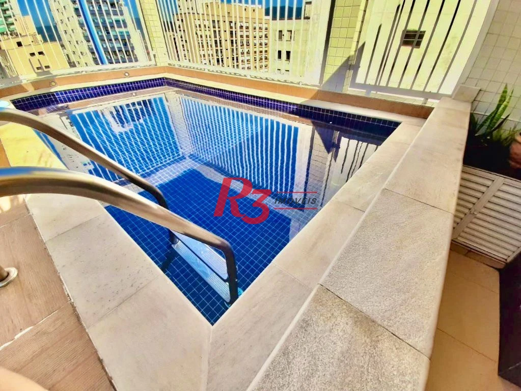 Cobertura com 3 dormitórios à venda, 236 m² por R$ 1.890.000,00 - Ponta da Praia - Santos/SP
