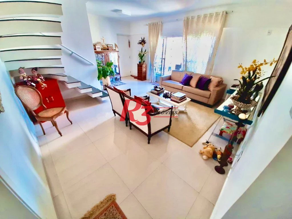 Cobertura com 3 dormitórios à venda, 236 m² por R$ 1.890.000,00 - Ponta da Praia - Santos/SP