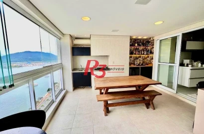 Apartamento à venda, 189 m² por R$ 2.553.000,00 - Ponta da Praia - Santos/SP