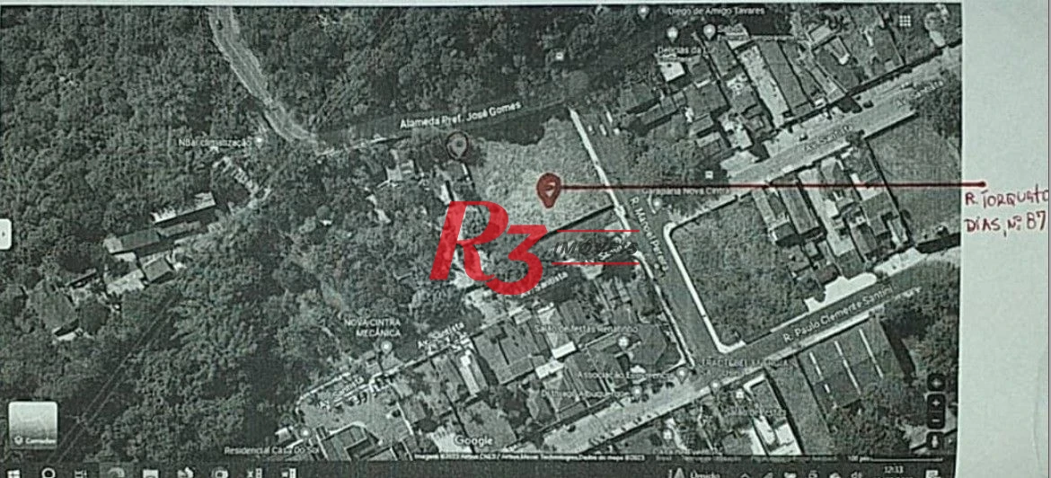 Terreno à venda, 2500 m² por R$ 3.500.000,00 - Morro de Nova Cintra - Santos/SP