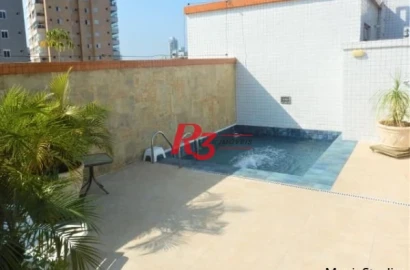 Cobertura com 3 dormitórios à venda, 258 m² por R$ 1.699.000,00 - Gonzaga - Santos/SP