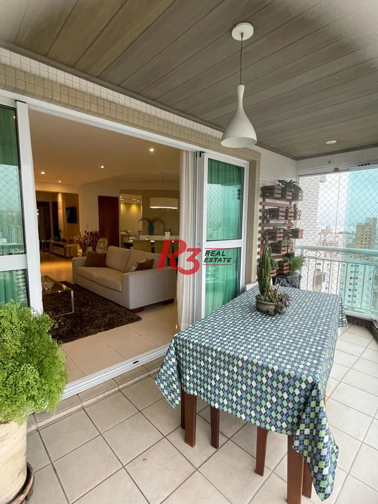 Ponta da Praia - 3 suites 3 vagas com varanda gourmet - vista livre e lazer completo