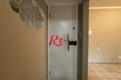 Apartamento, 37 m² - venda por R$ 310.000,00 ou aluguel por R$ 3.000,00/mês - Embaré - Santos/SP