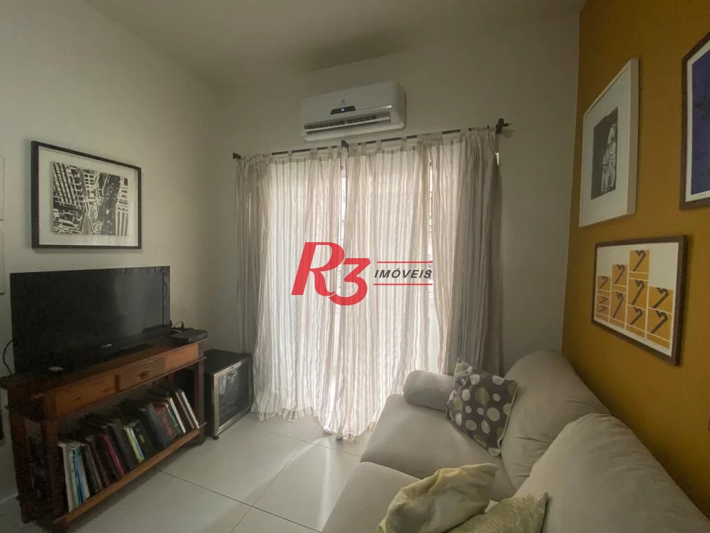 Apartamento com 1 dormitório à venda, 55 m² por R$ 445.000,00 - Boqueirão - Santos/SP