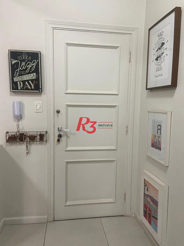 Apartamento com 1 dormitório à venda, 55 m² por R$ 445.000,00 - Boqueirão - Santos/SP