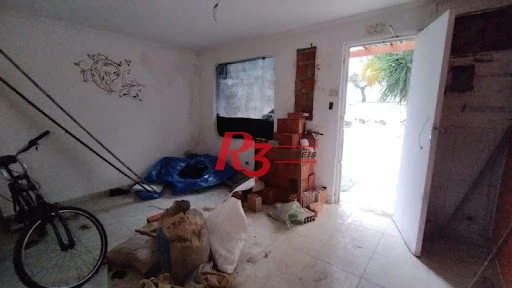 Casa com 2 dormitórios para alugar, 50 m² - Marapé - Santos/SP
