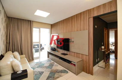 Apartamento à venda, 127 m² por R$ 2.000.000,00 - Boqueirão - Santos/SP
