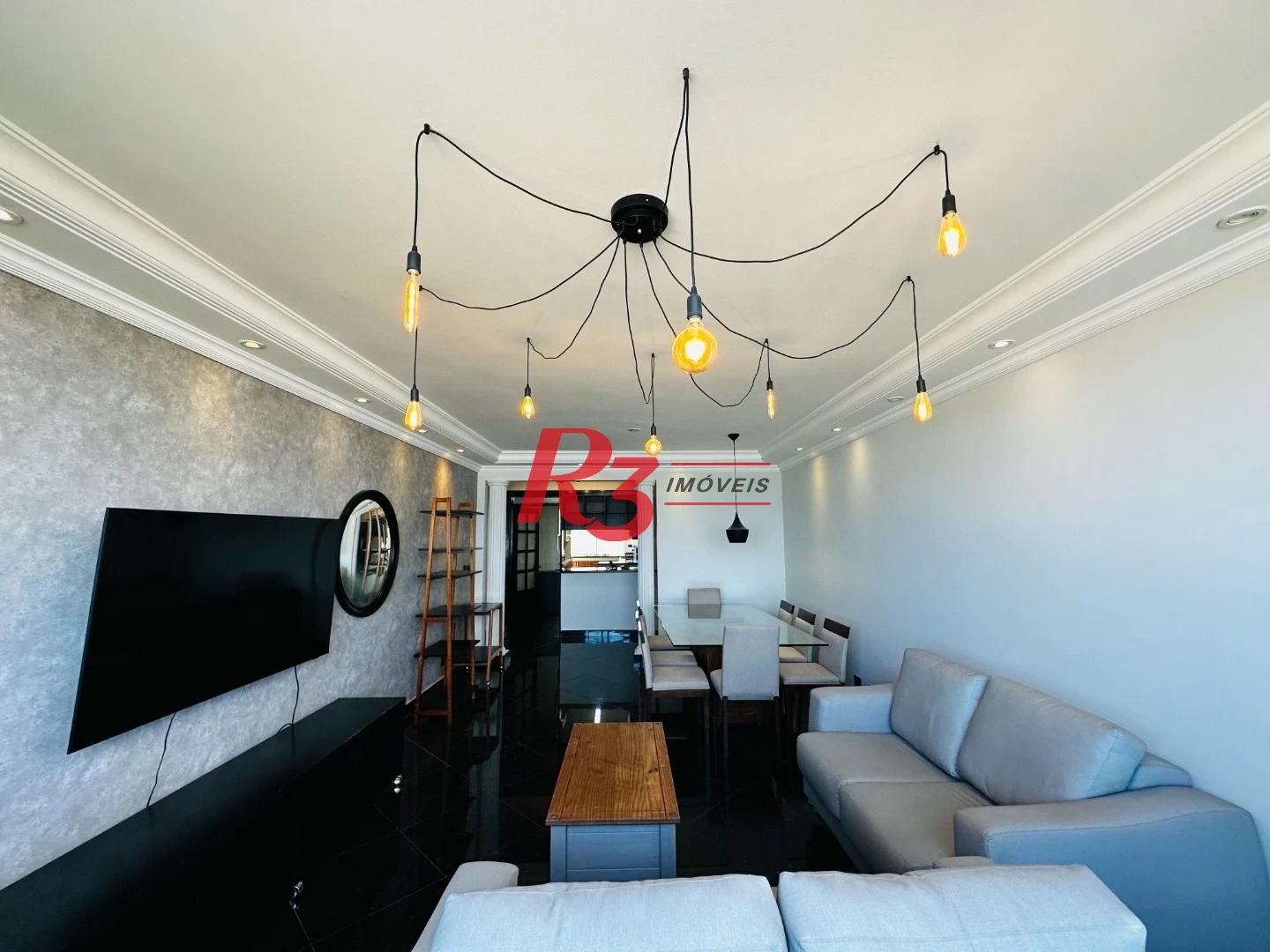 Apartamento com 3 dormitórios para alugar, 144 m² por R$ 9.500,02 - Gonzaga - Santos/SP