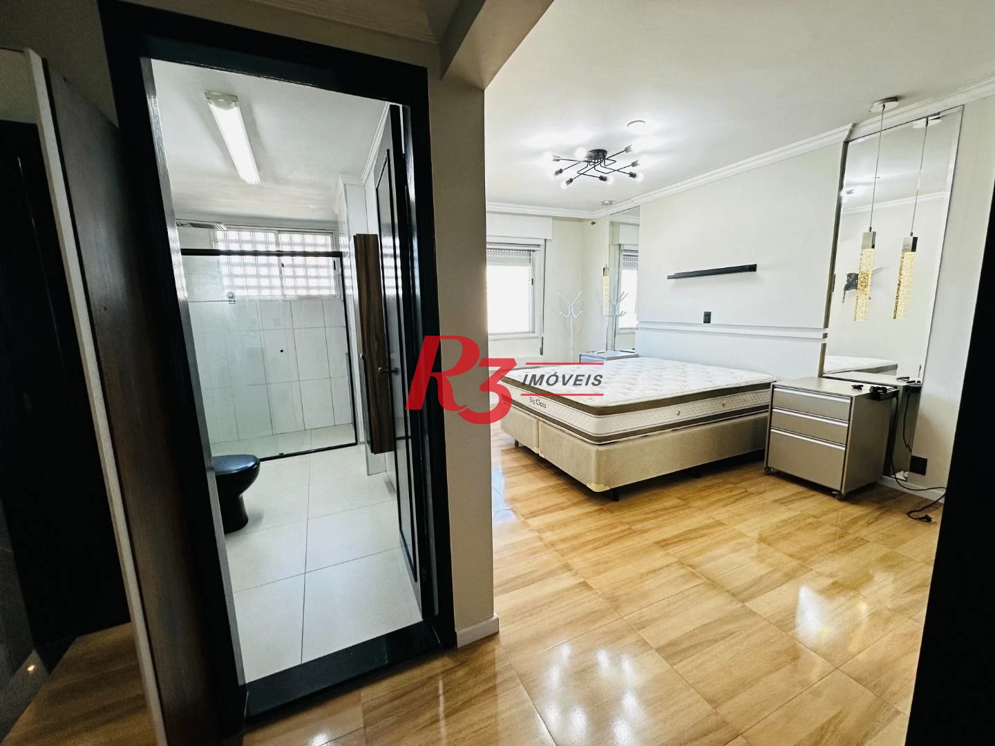 Apartamento com 3 dormitórios para alugar, 144 m² por R$ 9.500,02 - Gonzaga - Santos/SP