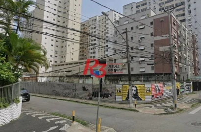 Terreno para alugar, 840 m² por R$ 40.000,00/mês - Gonzaga - Santos/SP