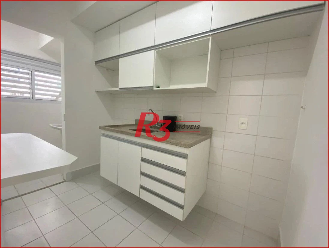 Apartamento com 1 dormitório com Lazer, 47 m² por R$ 660.000 - Boqueirão - Santos/SP