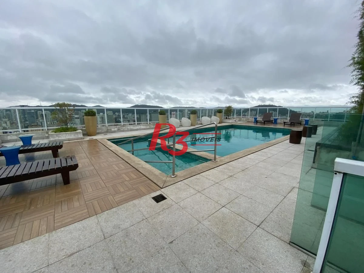 Apartamento com 1 dormitório com Lazer, 47 m² por R$ 660.000 - Boqueirão - Santos/SP
