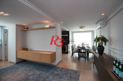 Apartamento, 150 m² - venda por R$ 1.490.000,00 ou aluguel por R$ 12.600,01/mês - Marapé - Santos/SP