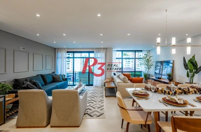 Apartamento com 3 dormitórios à venda, 185 m² por R$ 1.850.000,00 - José Menino - Santos/SP