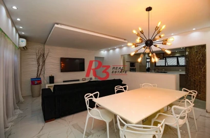 Apartamento com 3 dormitórios à venda, 140 m² por R$ 1.000.000,00 - Gonzaga - Santos/SP