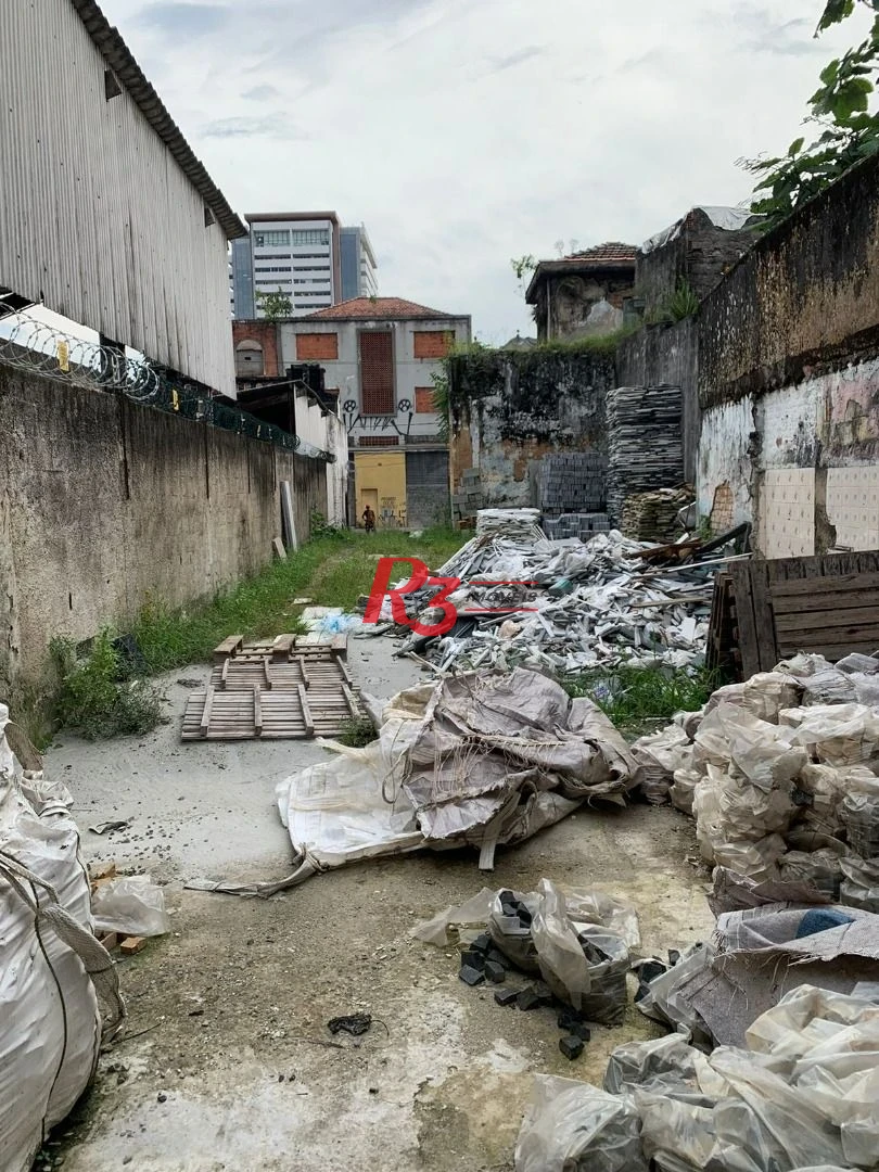 Terreno à venda, 222 m² por R$ 686.000,00 - Centro - Santos/SP