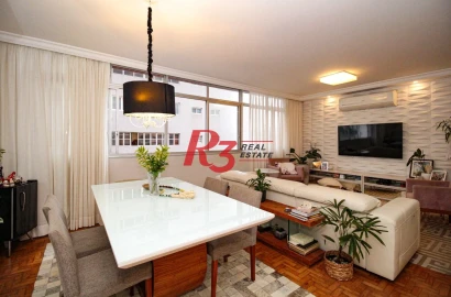 Apartamento à venda, 125 m² por R$ 981.000,00 - José Menino - Santos/SP