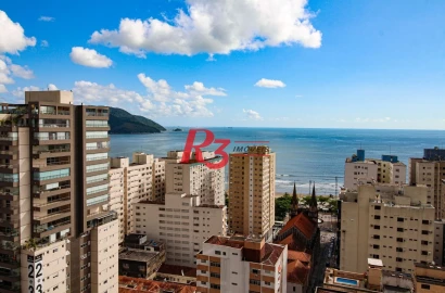 Apartamento com 3 dormitórios para alugar, 198 m² por R$ 19.500,02/mês - Embaré - Santos/SP