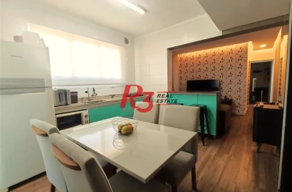 Apartamento com 2 dormitórios à venda, 56 m² por R$ 380.000,00 - Vila Matias - Santos/SP