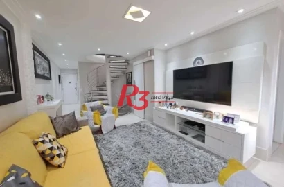 Apartamento Triplex à venda, 111 m² por R$ 810.000,00 - Estuário - Santos/SP