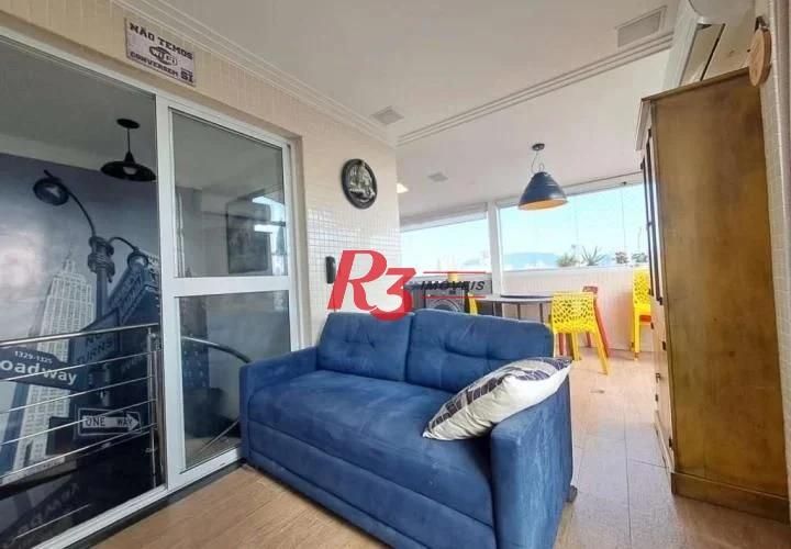 Apartamento Triplex à venda, 111 m² por R$ 810.000,00 - Estuário - Santos/SP