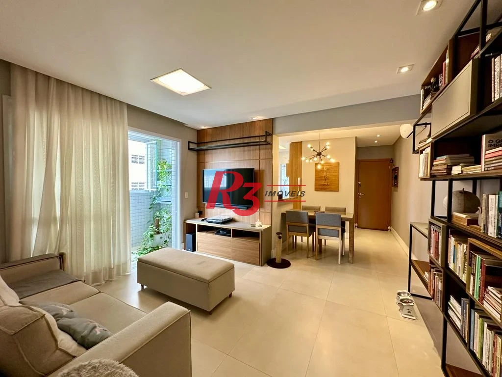 Apartamento com 2 dormitórios à venda, 82 m² por R$ 1.070.000,00 - Gonzaga - Santos/SP