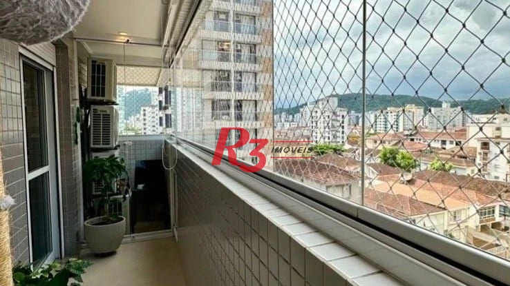 Apartamento com 2 dormitórios à venda, 82 m² por R$ 1.070.000,00 - Gonzaga - Santos/SP