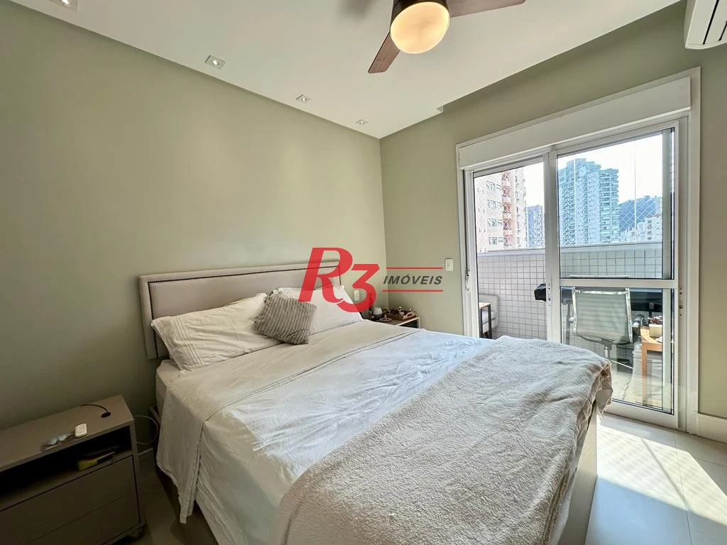 Apartamento com 2 dormitórios à venda, 82 m² por R$ 1.070.000,00 - Gonzaga - Santos/SP