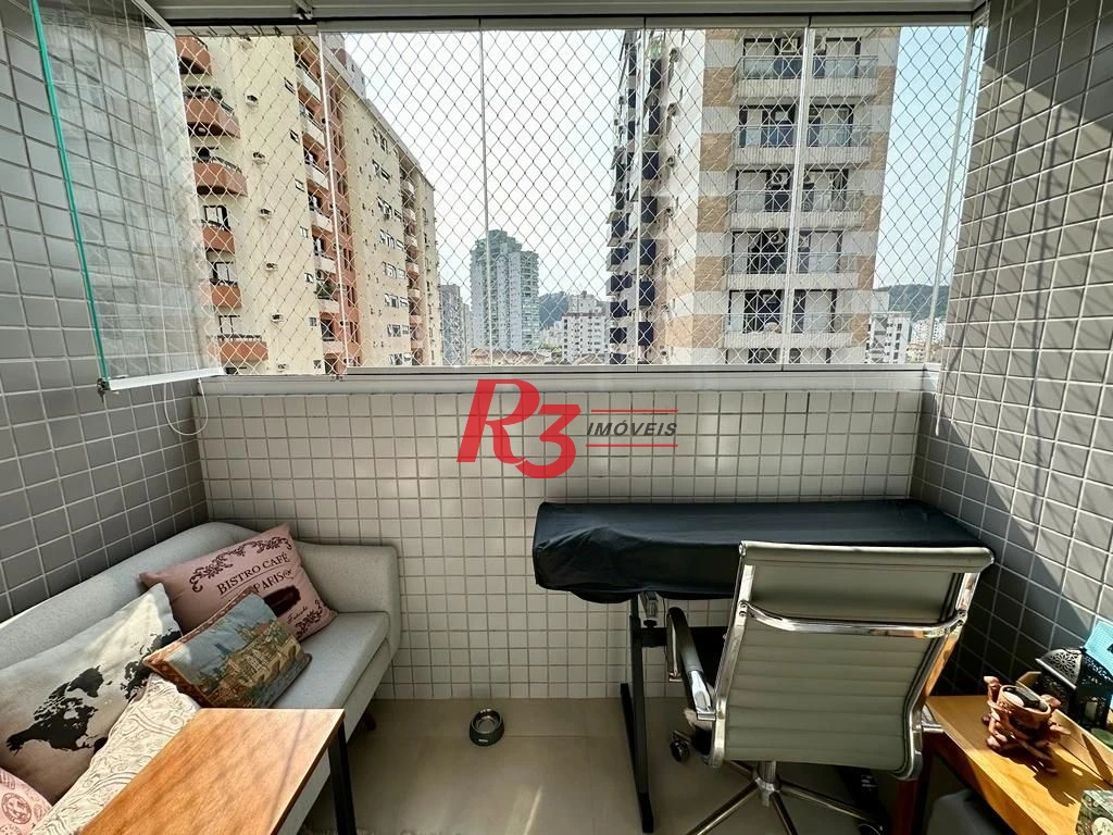 Apartamento com 2 dormitórios à venda, 82 m² por R$ 1.070.000,00 - Gonzaga - Santos/SP