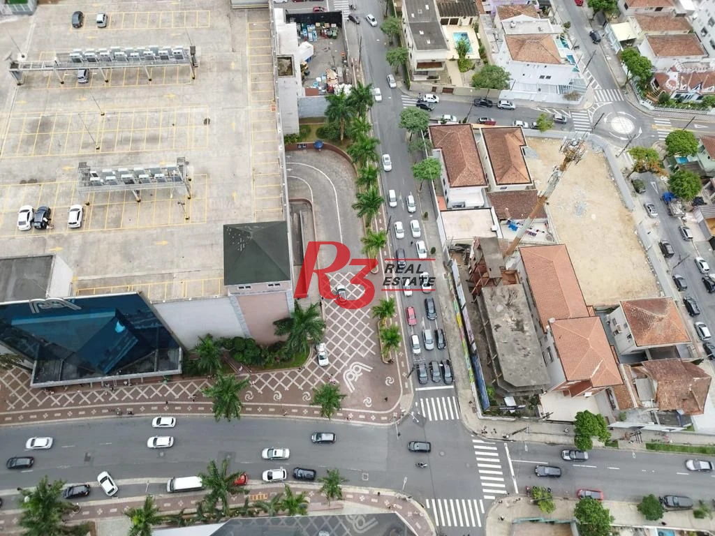 Oportunidade para locação comercial na Aparecida, de frente pro Shopping Praiamar, em Santos-SP, com 12x35 m²