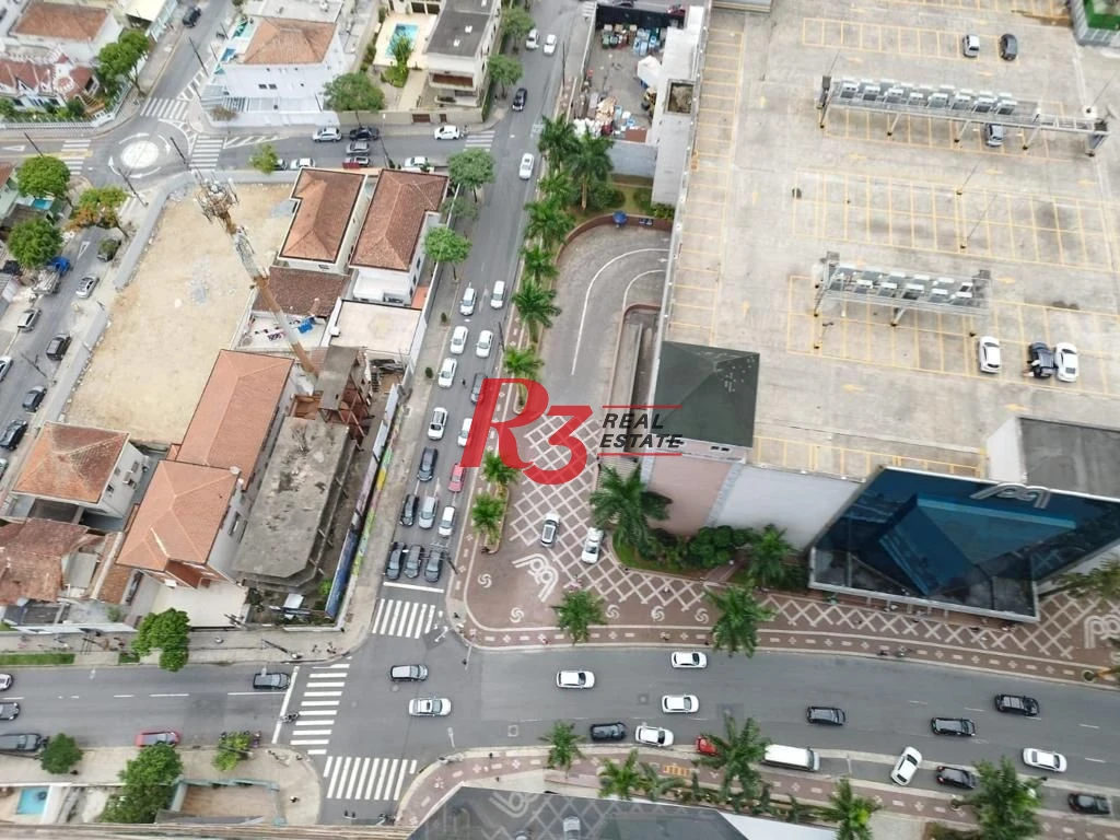 Oportunidade para locação comercial na Aparecida, de frente pro Shopping Praiamar, em Santos-SP, com 12x35 m²