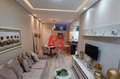 Apartamento com 1 dormitório à venda, 42 m² por R$ 452.000,00 - Ilha Porchat - São Vicente/SP