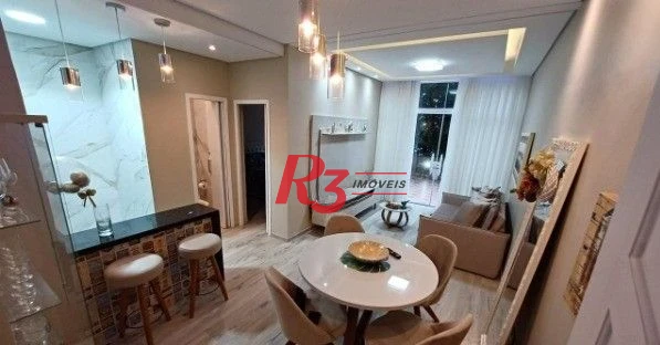 Apartamento com 1 dormitório à venda, 42 m² por R$ 452.000,00 - Ilha Porchat - São Vicente/SP