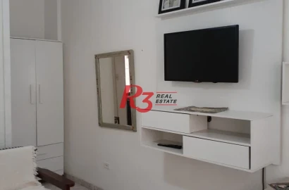 Apartamento com 1 dormitório à venda, 28 m² por R$ 240.000,00 - Ponta da Praia - Santos/SP