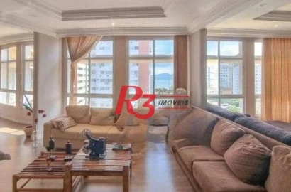 Apartamento com 3 dormitórios à venda, 240 m² por R$ 1.440.000,00 - Ponta da Praia - Santos/SP