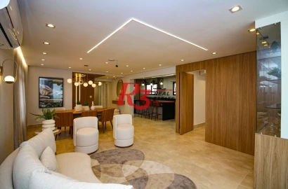 Apartamento com 4 dormitórios, 210 m² - venda por R$ 2.499.000,00 ou aluguel por R$ 19.300,00/mês - Embaré - Santos/SP