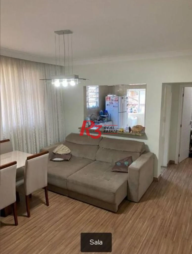 Apartamento com 3 dormitórios à venda, 88 m² por R$ 410.000,00 - Marapé - Santos/SP