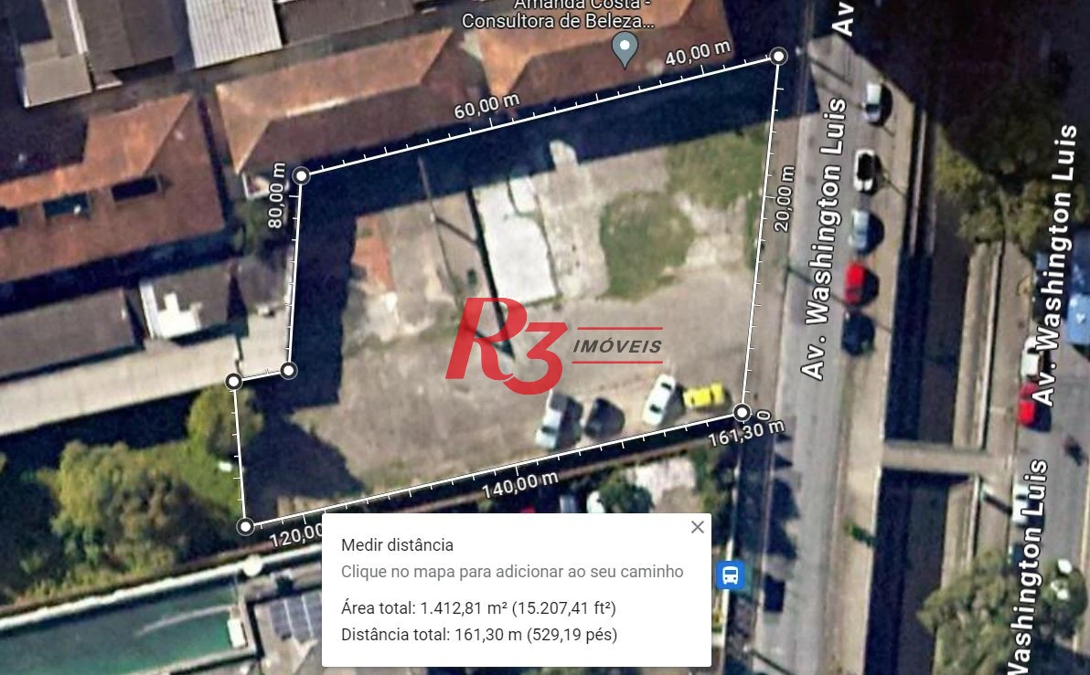 Terreno, 1600 m² - venda por R$ 8.580.000,00 ou aluguel por R$ 40.000,00/mês - Vila Matias - Santos/SP