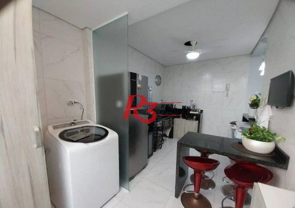 Apartamento com 3 dormitórios à venda, 90 m² por R$ 650.000,00 - Pompéia - Santos/SP