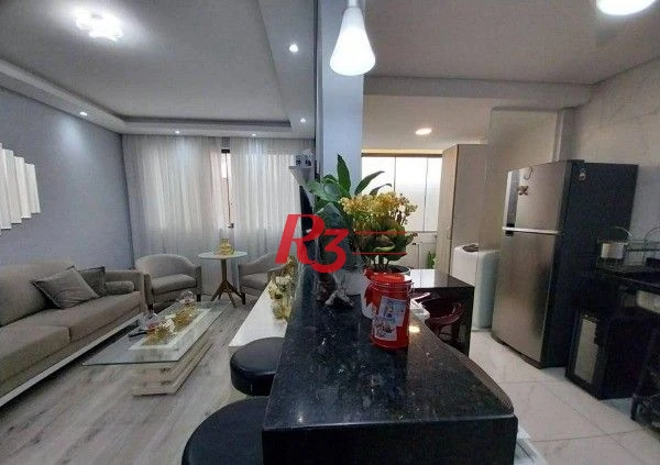 Apartamento com 3 dormitórios à venda, 90 m² por R$ 691.000,00 - Pompéia - Santos/SP