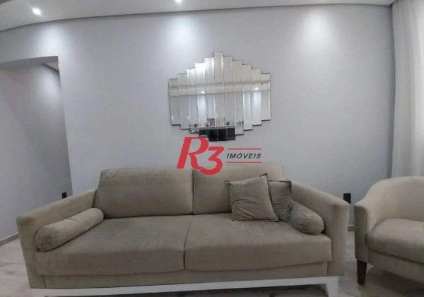 Apartamento com 3 dormitórios à venda, 90 m² por R$ 691.000,00 - Pompéia - Santos/SP