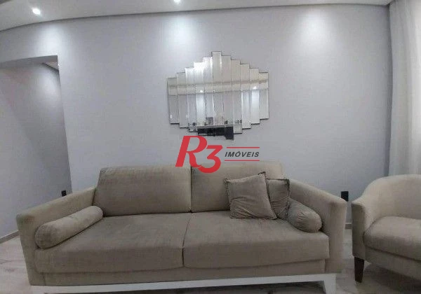 Apartamento com 3 dormitórios à venda, 90 m² por R$ 691.000,00 - Pompéia - Santos/SP