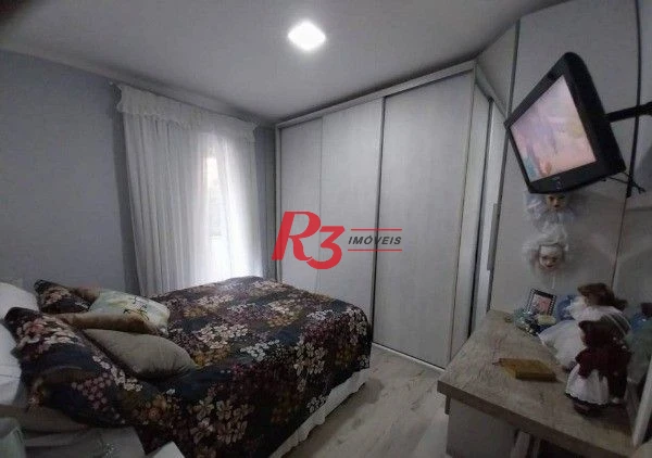 Apartamento com 3 dormitórios à venda, 90 m² por R$ 691.000,00 - Pompéia - Santos/SP