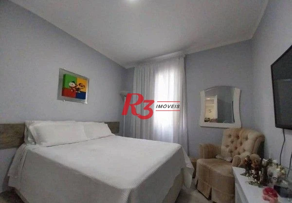 Apartamento com 3 dormitórios à venda, 90 m² por R$ 691.000,00 - Pompéia - Santos/SP