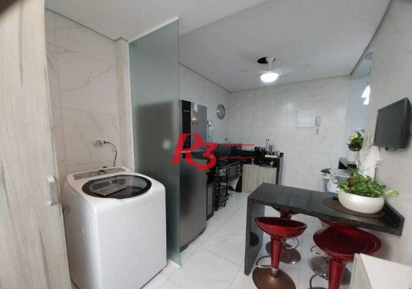 Apartamento com 3 dormitórios à venda, 90 m² por R$ 691.000,00 - Pompéia - Santos/SP